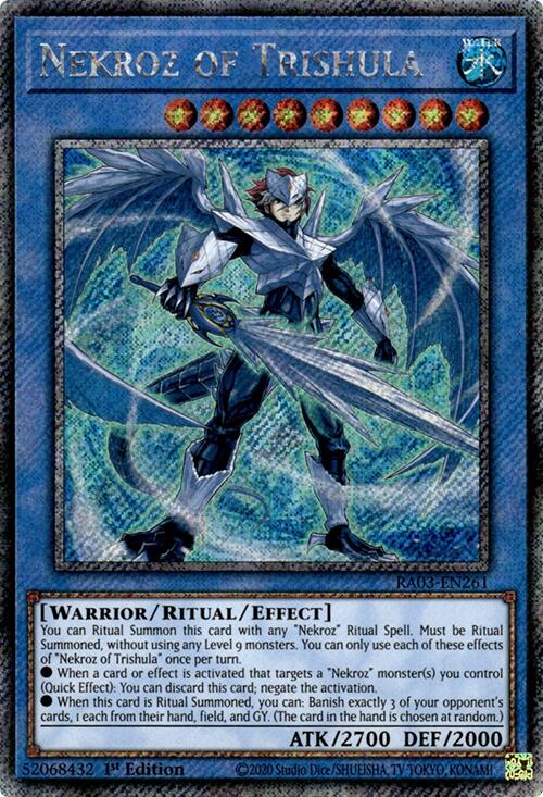 Nekroz of Trishula (Platinum Secret Rare) [RA03-EN261] Platinum Secret Rare Yu-Gi-Oh!