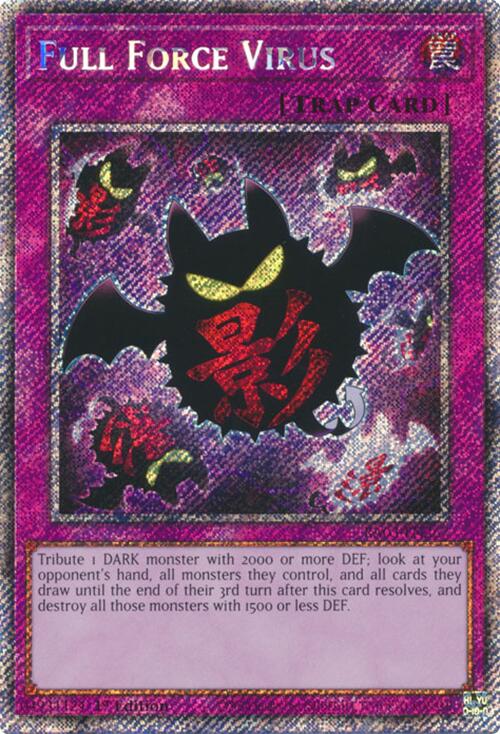 Full Force Virus (Platinum Secret Rare) [RA03-EN267] Platinum Secret Rare Yu-Gi-Oh!