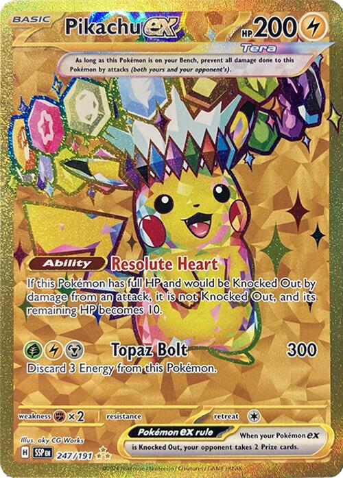 Pikachu ex (247/191) [Scarlet & Violet: Surging Sparks] Pokémon