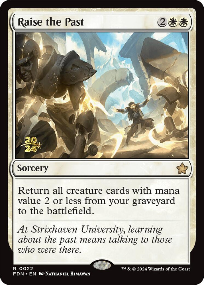 Raise the Past [Foundations Prerelease Promos] Magic: The Gathering