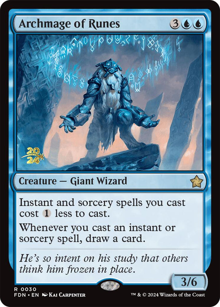 Archmage of Runes [Foundations Prerelease Promos] Magic: The Gathering