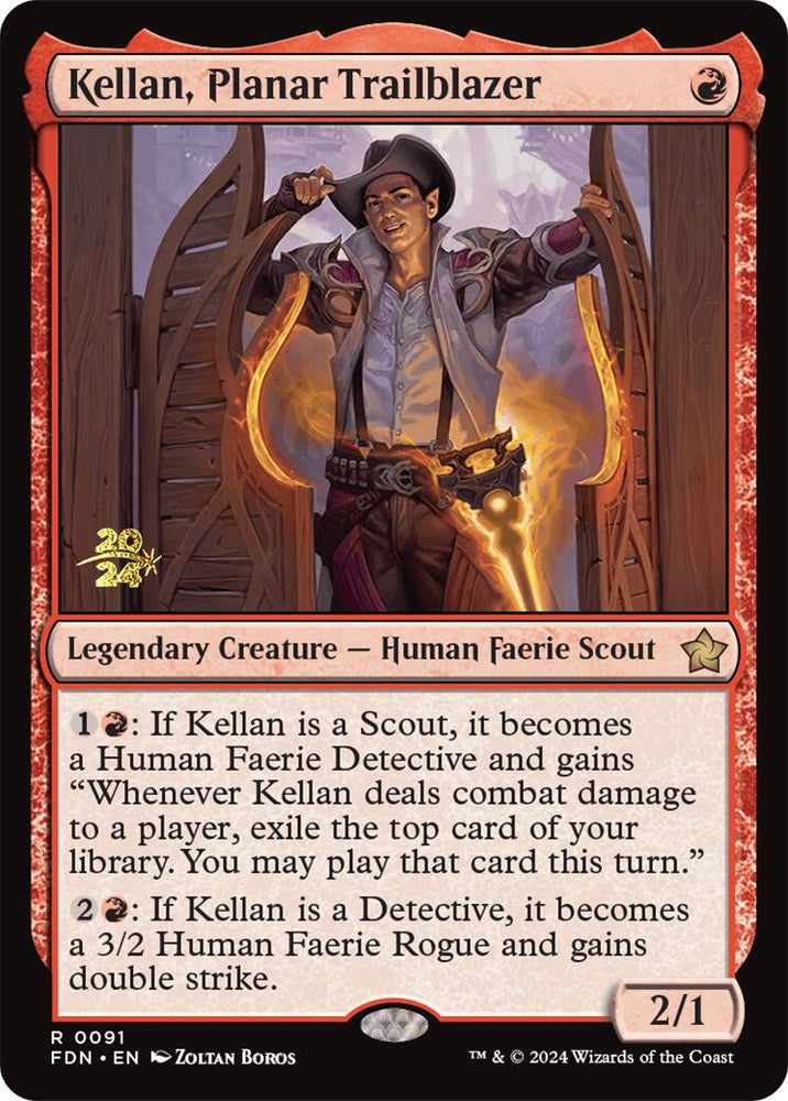 Kellan, Planar Trailblazer [Foundations Prerelease Promos] Magic: The Gathering