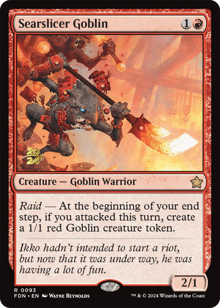 Searslicer Goblin [Foundations Prerelease Promos] Magic: The Gathering