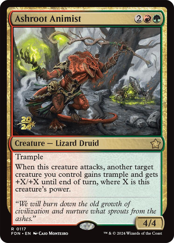 Ashroot Animist [Foundations Prerelease Promos] Magic: The Gathering