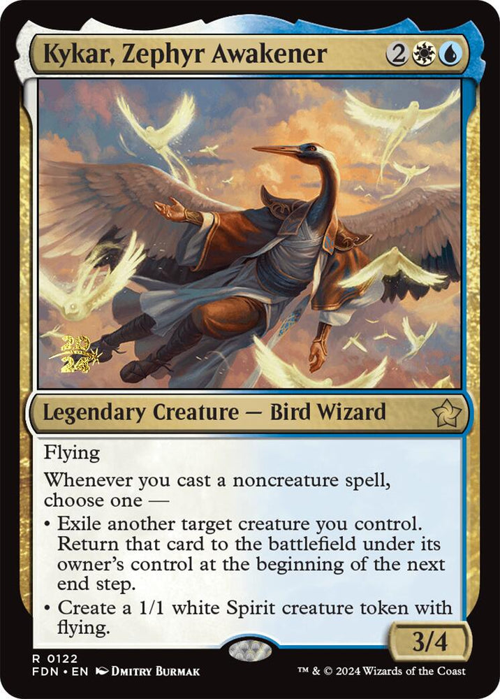 Kykar, Zephyr Awakener [Foundations Prerelease Promos] Magic: The Gathering