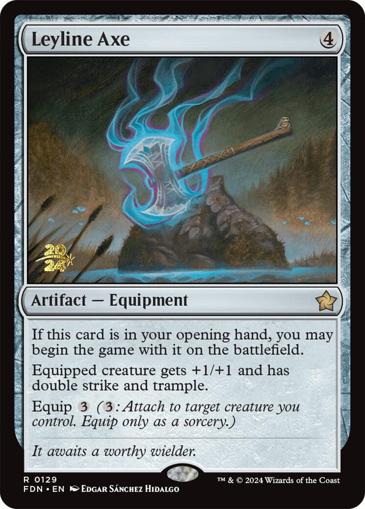 Leyline Axe [Foundations Prerelease Promos] Magic: The Gathering