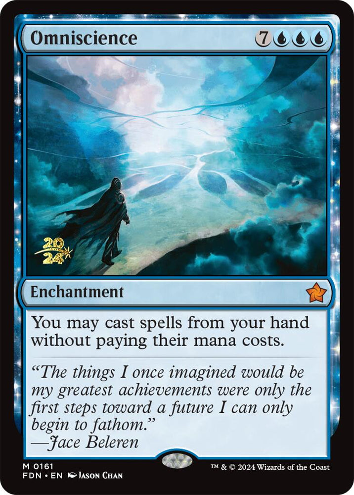 Omniscience [Foundations Prerelease Promos] Magic: The Gathering