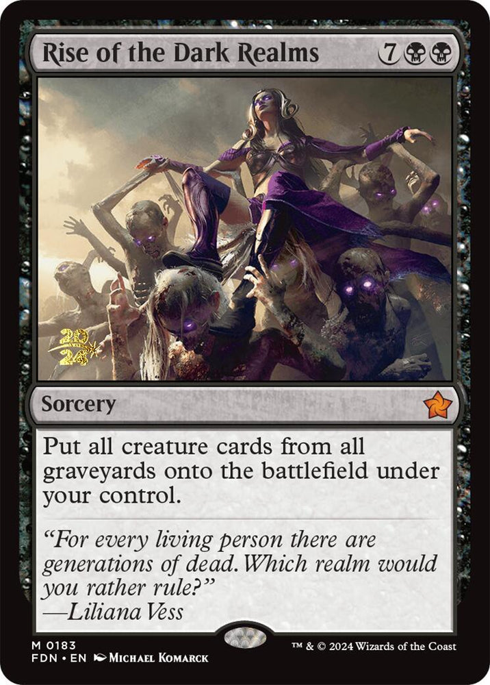 Rise of the Dark Realms [Foundations Prerelease Promos] Magic: The Gathering