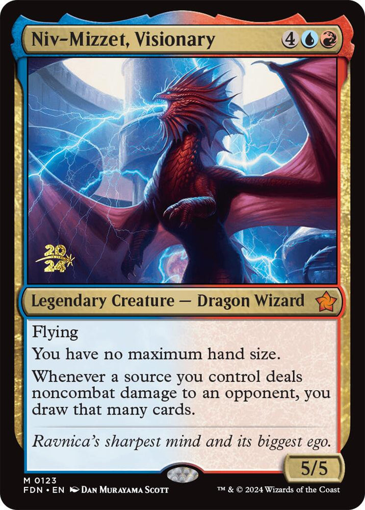 Niv-Mizzet, Visionary [Foundations Prerelease Promos] Magic: The Gathering