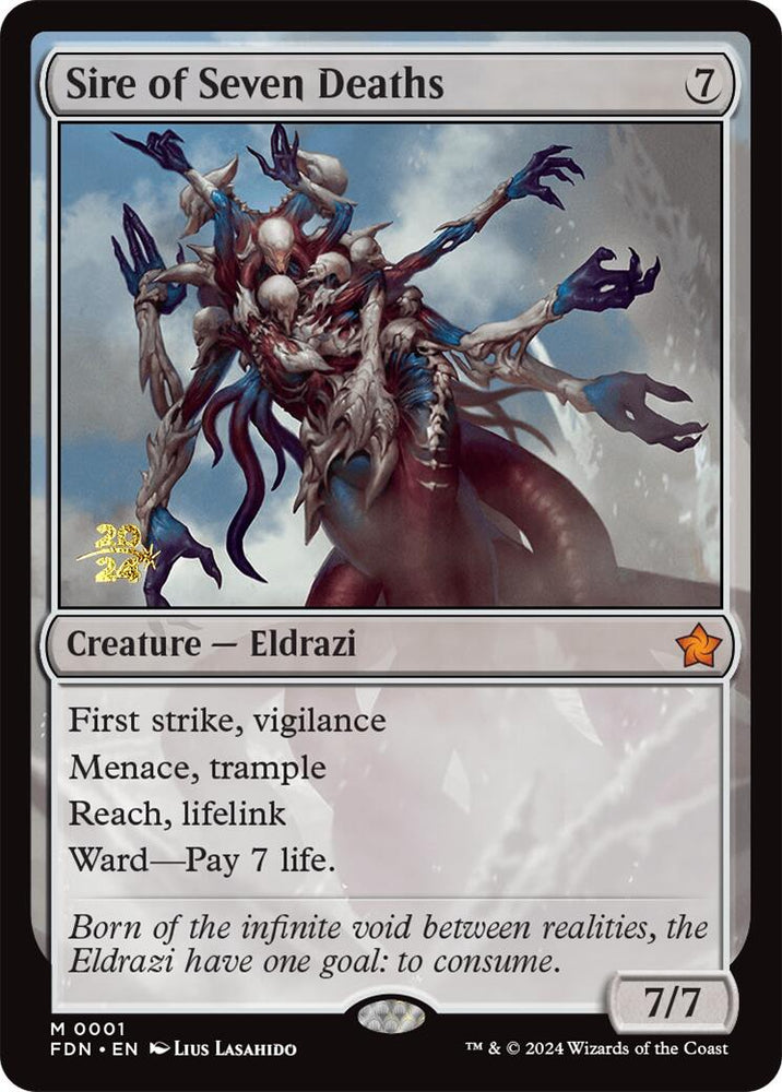 Sire of Seven Deaths [Foundations Prerelease Promos] Magic: The Gathering