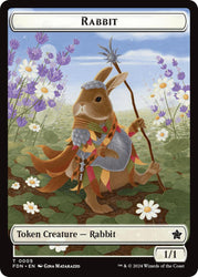 Rabbit // Soldier Double-Sided Token [Foundations Tokens] Magic: The Gathering