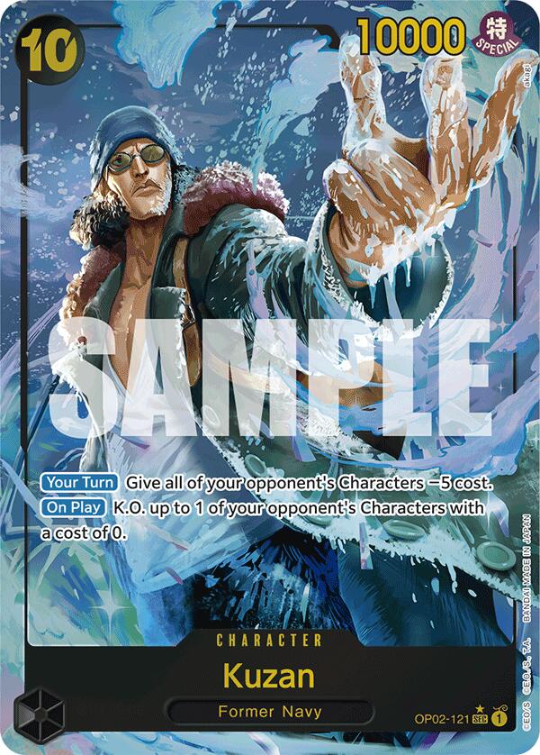 Kuzan (OP02-121) (Alternate Art) [Premium Booster -The Best-] Bandai