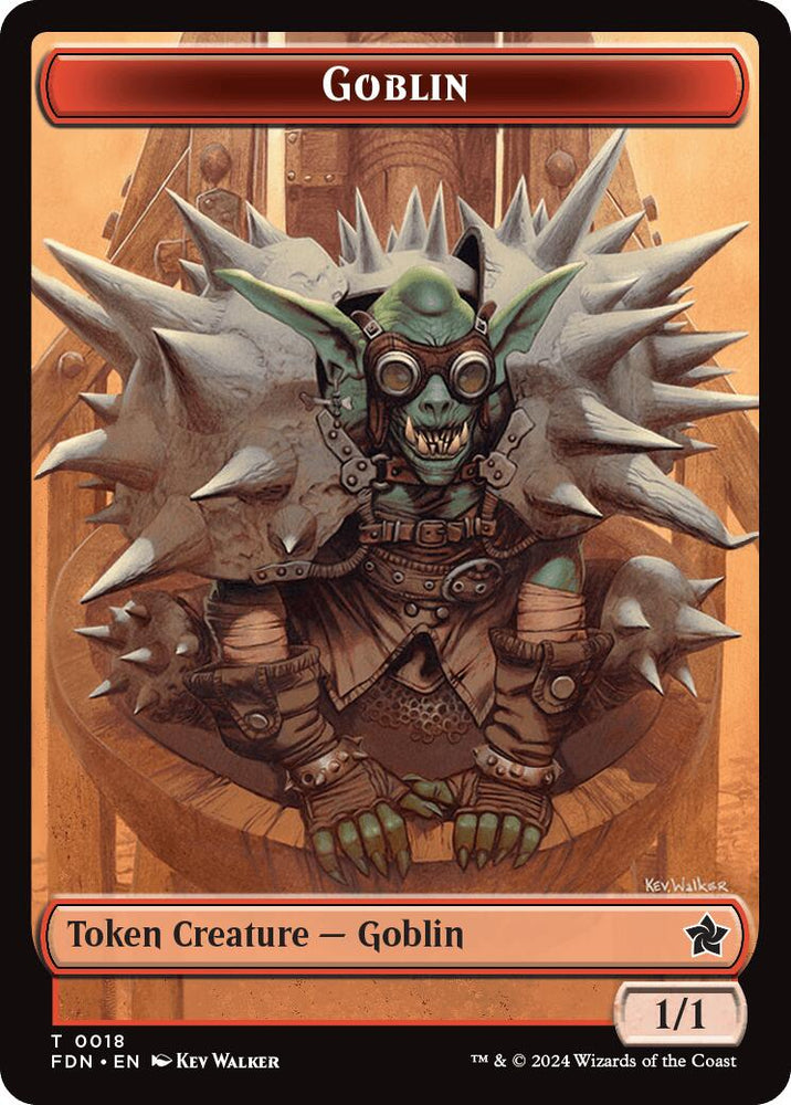 Goblin // Insect Doubled-Sided Token [Foundations Tokens] Magic: The Gathering