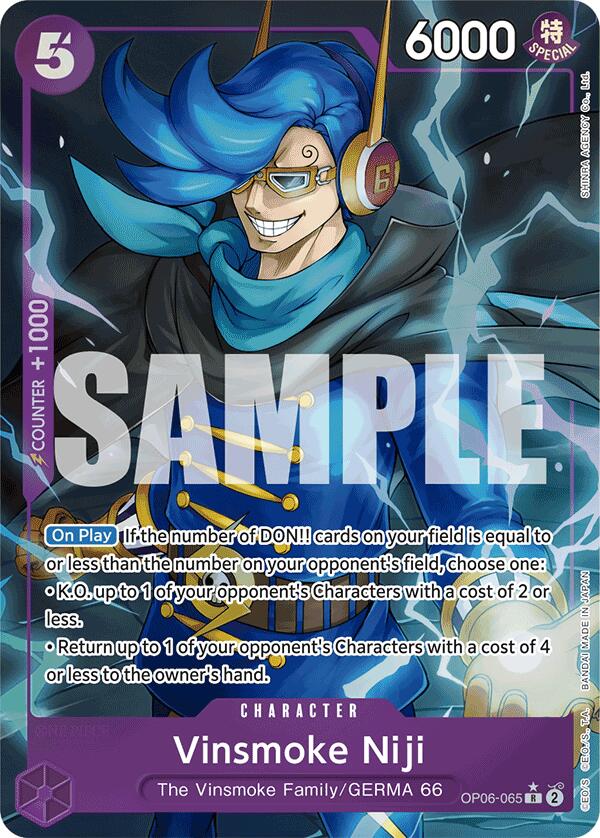 Vinsmoke Niji (OP06-065) (Alternate Art) [Premium Booster -The Best-] Bandai