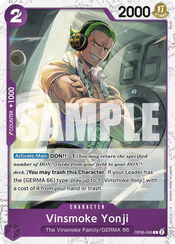 Vinsmoke Yonji (OP06-066) (Jolly Roger Foil) [Premium Booster -The Best-] Bandai