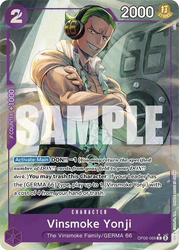 Vinsmoke Yonji (OP06-066) (Full Art) [Premium Booster -The Best-] Bandai
