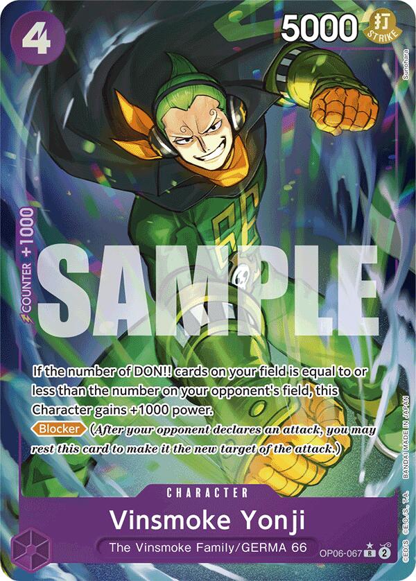 Vinsmoke Yonji (OP06-067) (Full Art) [Premium Booster -The Best-] Bandai