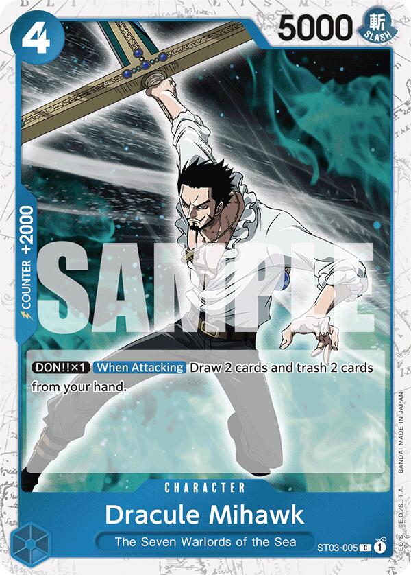 Dracule Mihawk (ST03-005) (Jolly Roger Foil) [Premium Booster -The Best-] Bandai