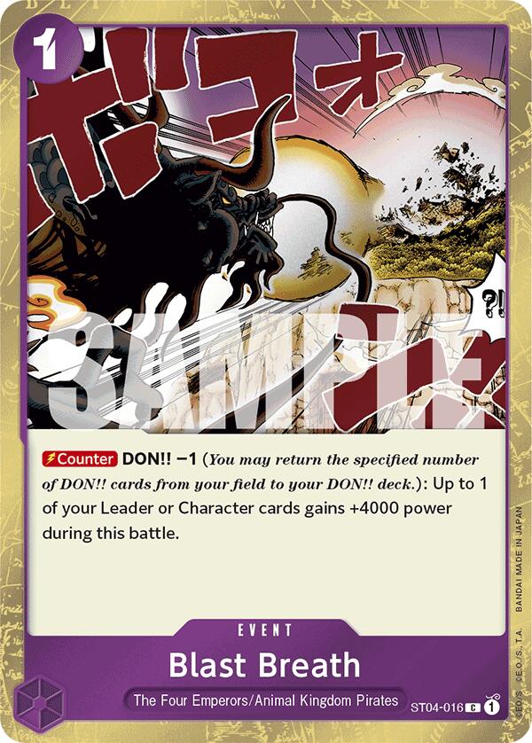 Blast Breath (Jolly Roger Foil) [Premium Booster -The Best-] Bandai