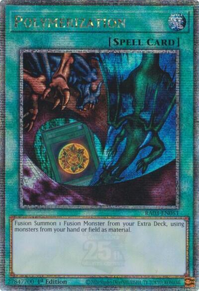Polymerization (Alternate Art) (Quarter Century Secret Rare) [RA03-EN051] Quarter Century Secret Rare Yu-Gi-Oh!