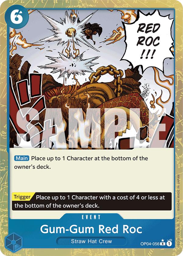 Gum-Gum Red Roc (Textured Foil) [Premium Booster -The Best-] Bandai