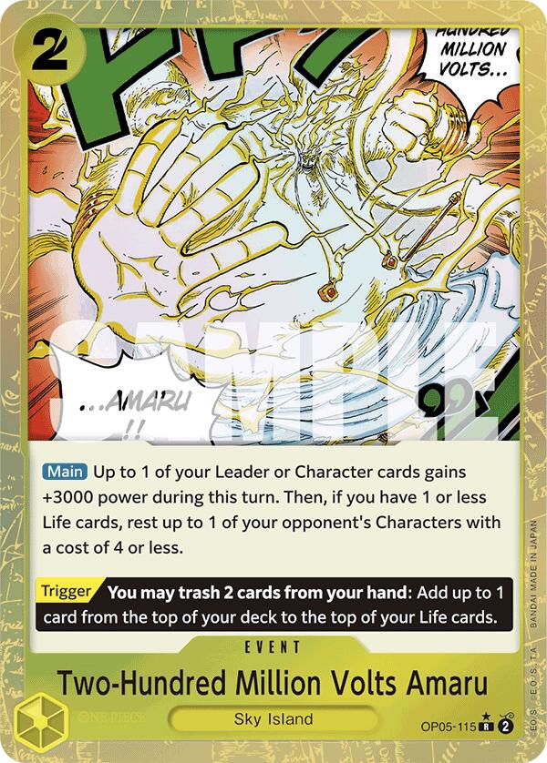 Two-Hundred Million Volts Amaru (Textured Foil) [Premium Booster -The Best-] Bandai