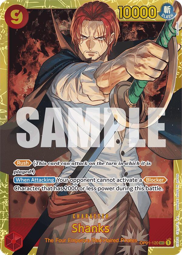Shanks (OP01-120) (Reprint) [Premium Booster -The Best-] Bandai