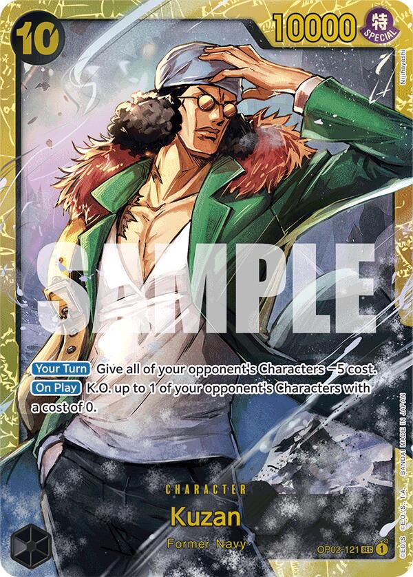 Kuzan (OP02-121) (Reprint) [Premium Booster -The Best-] Bandai