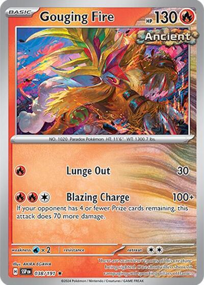 Gouging Fire (038/191) (Deck Exclusives) [Scarlet & Violet: Surging Sparks] Pokémon