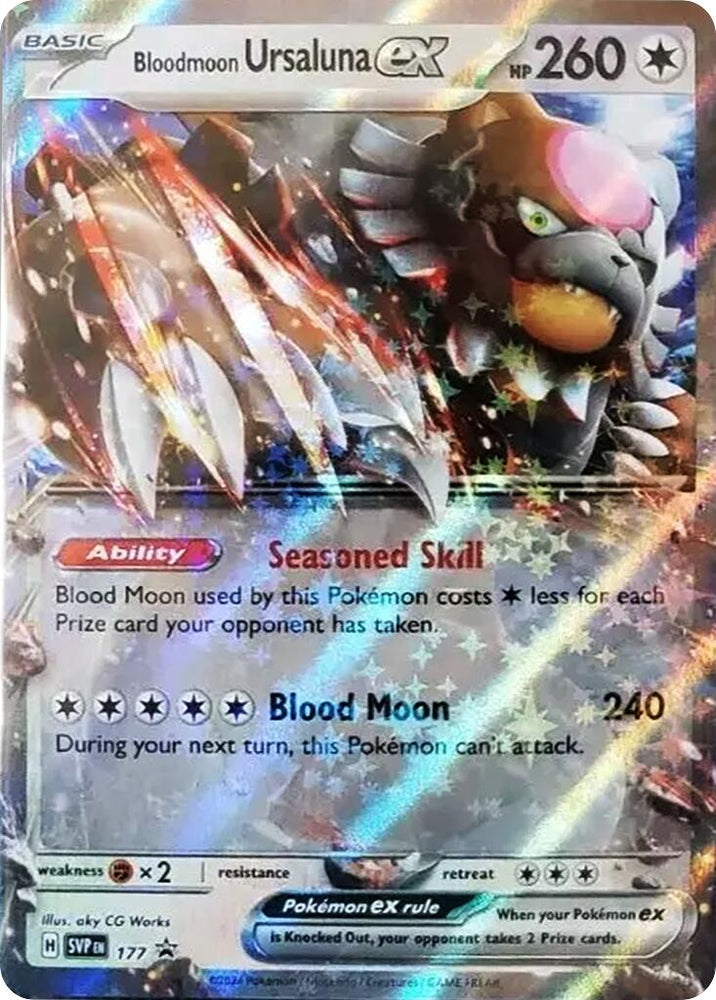 Bloodmoon Ursaluna ex (177) [Scarlet & Violet: Black Star Promos] Pokémon