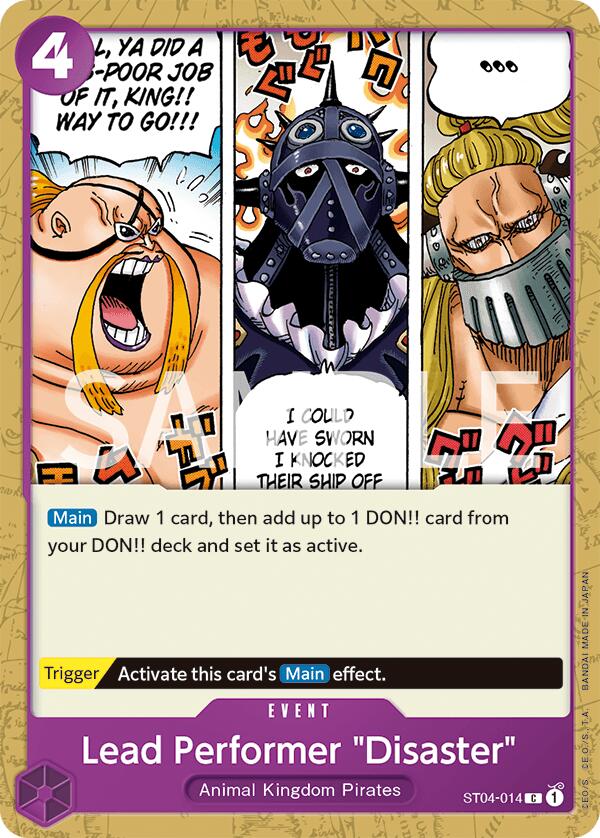 Lead Performer "Disaster" [Revision Pack Cards] Bandai