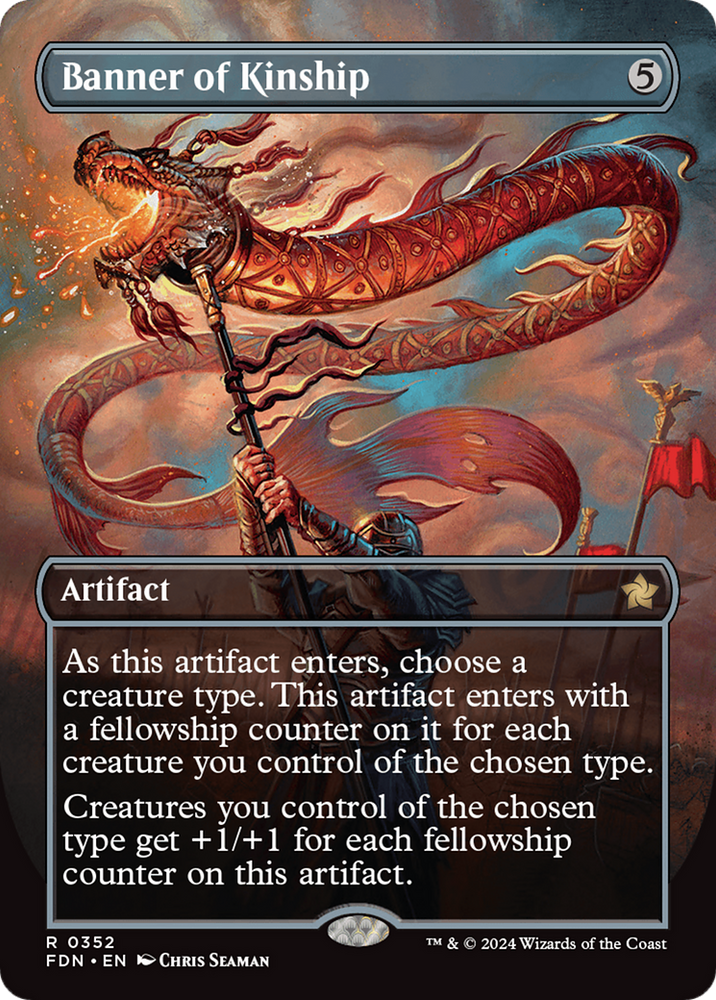 Banner of Kinship (Borderless) [Foundations] Magic: The Gathering