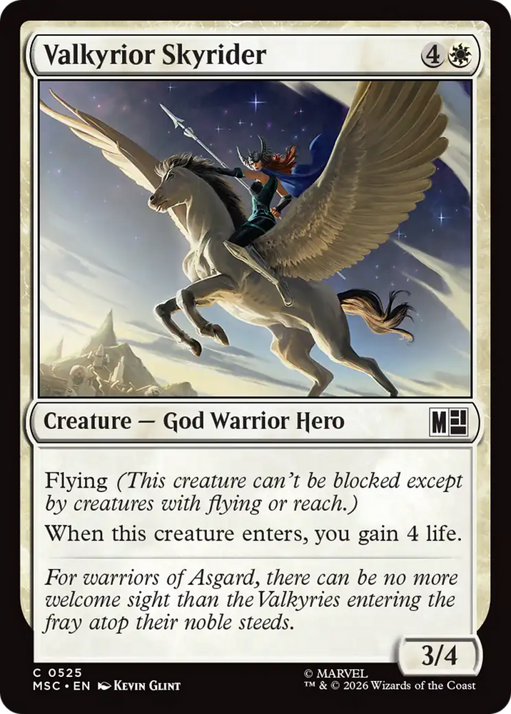 Valkyrior Skyrider [Marvel Super Heroes Commander] Magic: The Gathering