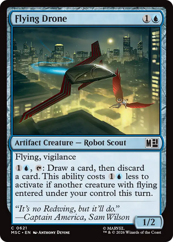 Flying Drone [Marvel Super Heroes Commander] Magic: The Gathering