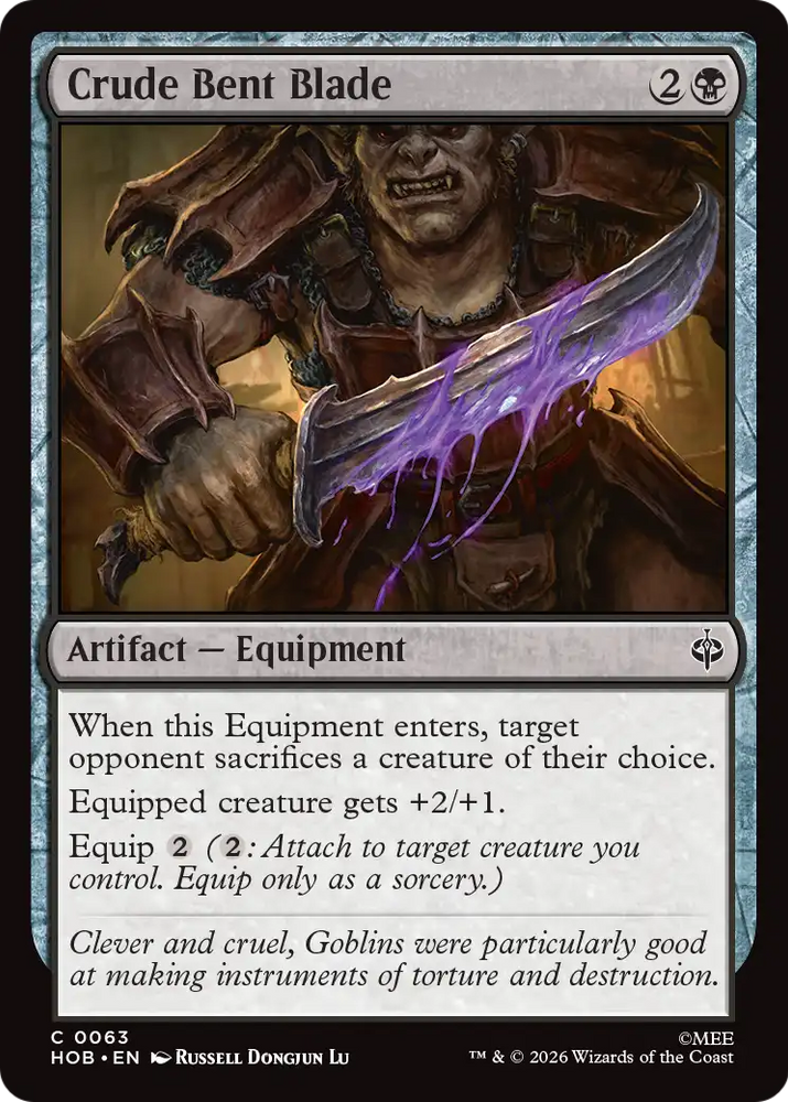 Crude Bent Blade [The Hobbit] Magic: The Gathering