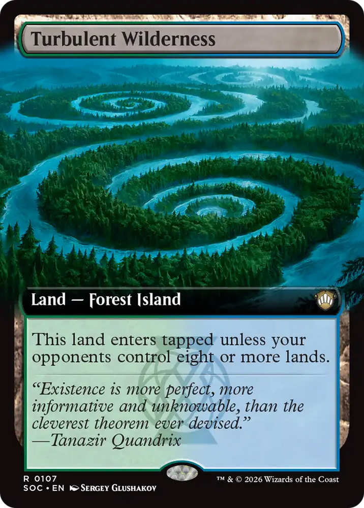 Turbulent Wilderness (Extended Art) [Secrets of Strixhaven Commander] Magic: The Gathering