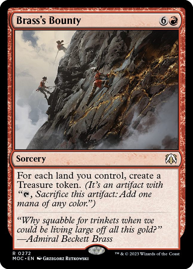 Brass's Bounty [March of the Machine Commander] Magic: The Gathering