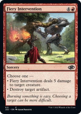 Fiery Intervention [Jumpstart 2022] Magic: The Gathering