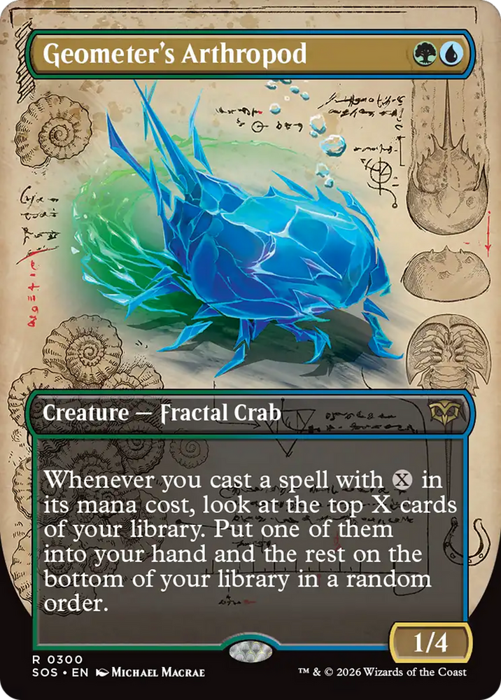 Geometer's Arthropod (Borderless) [Secrets of Strixhaven] Magic: The Gathering