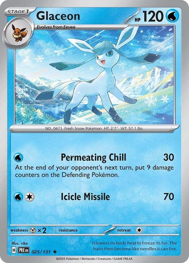 Glaceon (025/131) [Scarlet & Violet: Prismatic Evolutions] Pokémon