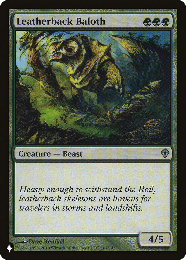 Leatherback Baloth [The List] Magic: The Gathering