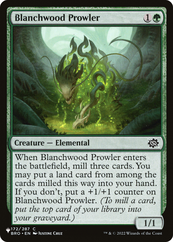Blanchwood Prowler [The List] Magic: The Gathering