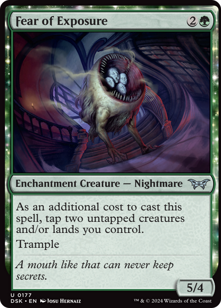 Fear of Exposure [Duskmourn: House of Horror] Magic: The Gathering