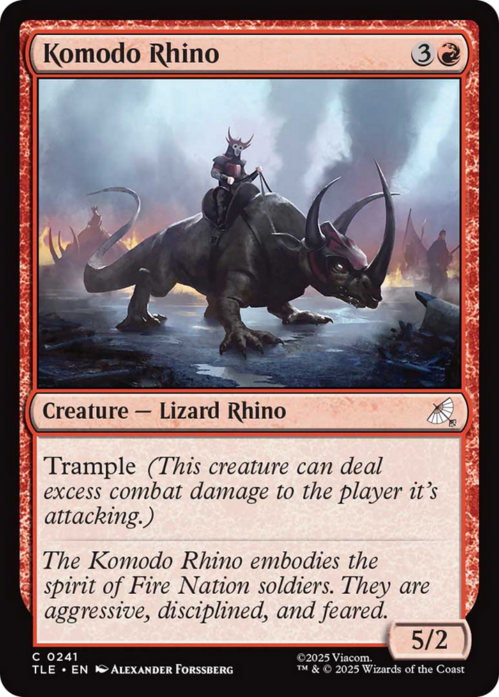 Komodo Rhino [Avatar: The Last Airbender: Eternal-Legal] Magic: The Gathering