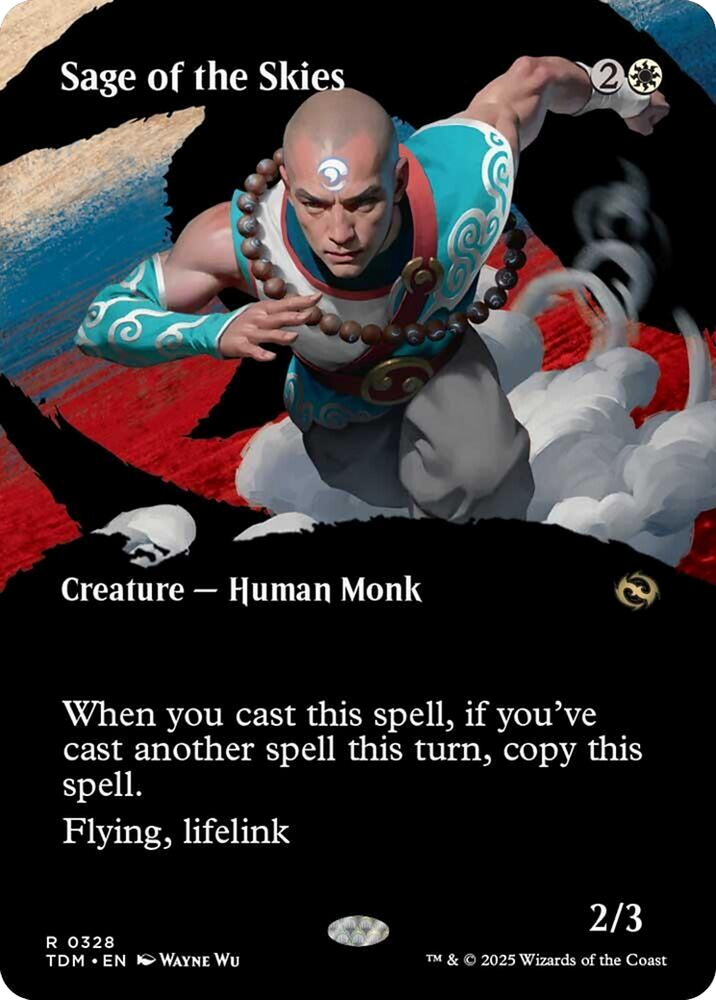 Sage of the Skies (Borderless) [Tarkir: Dragonstorm] Magic: The Gathering
