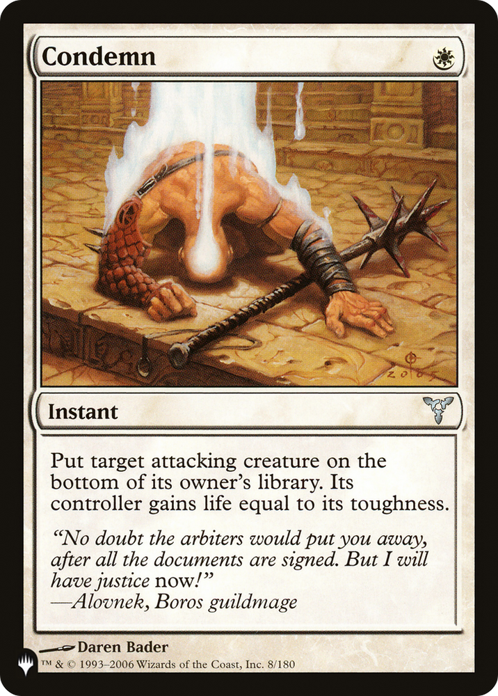 Condemn [The List] Magic: The Gathering