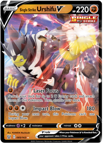 Single Strike Urshifu V (085/163) [Sword & Shield: Battle Styles] Pokémon