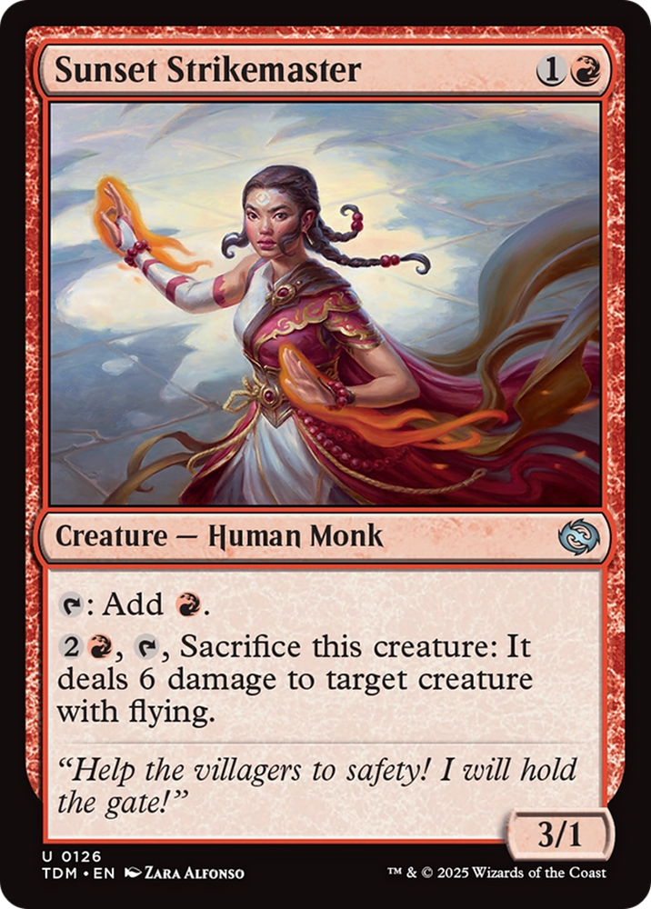 Sunset Strikemaster [Tarkir: Dragonstorm] Magic: The Gathering