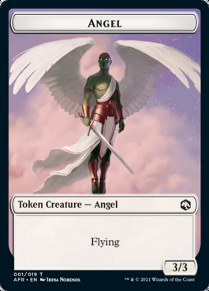 Devil // Angel Double-Sided Token [Dungeons & Dragons: Adventures in the Forgotten Realms Tokens] Magic: The Gathering
