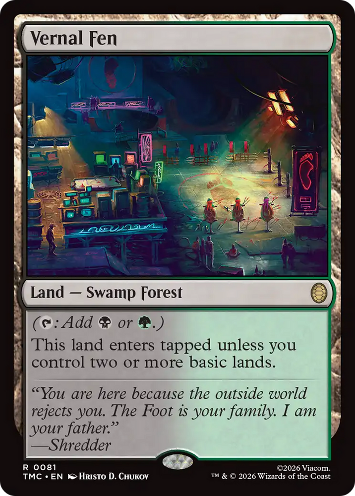 Vernal Fen [Teenage Mutant Ninja Turtles Commander] Magic: The Gathering